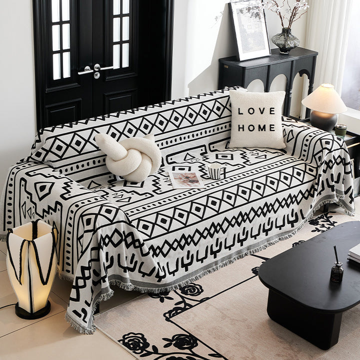 Verspielt Cartoon-Druck Sofa-Wurfdecke