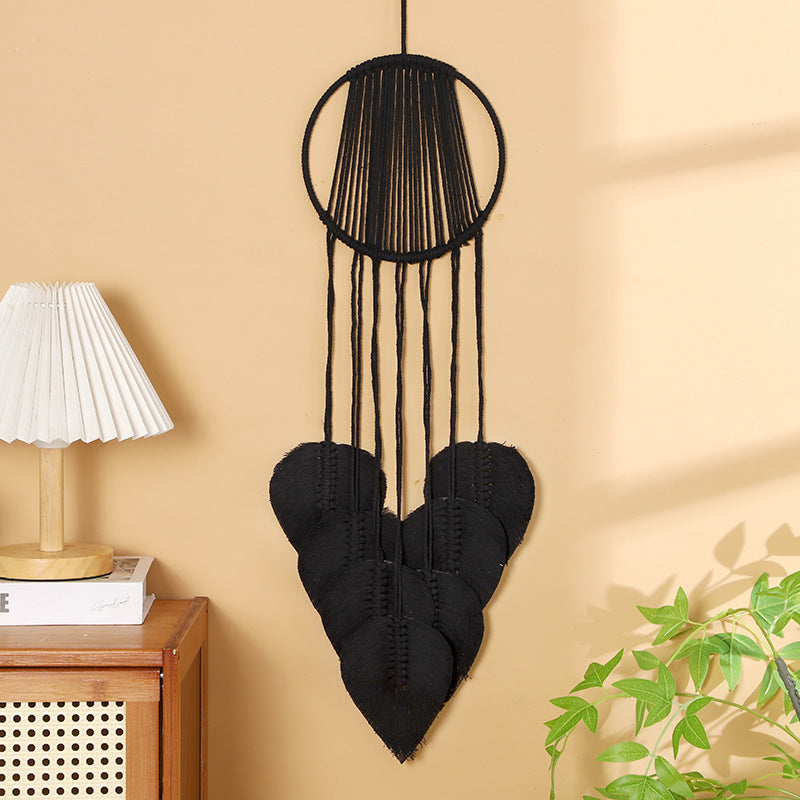Makramee Herz Wandbehang Karnz