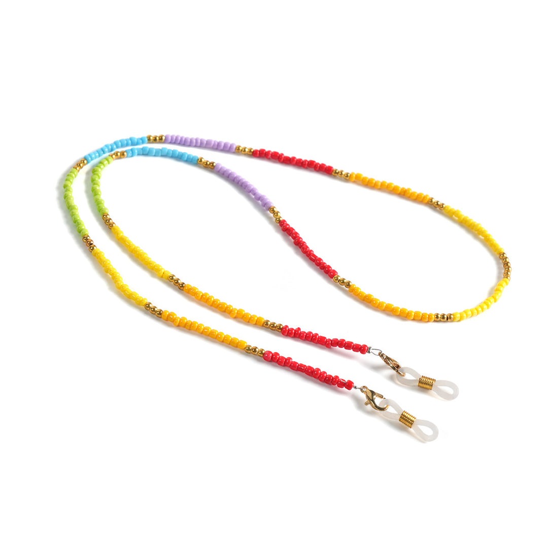 Bunte handgefertigte Perlen-Brillenband Karnz
