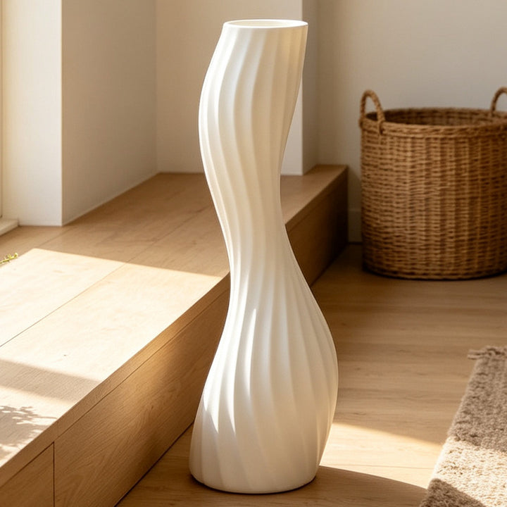 Elegante verdrehte dekorative Bodenvase Karnz