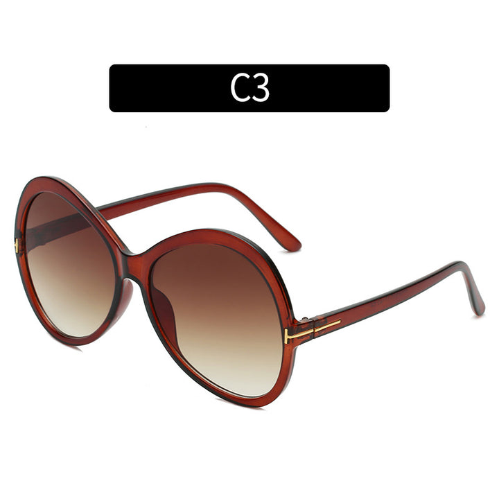 Chic Übergroße Schmetterlingssonnenbrille