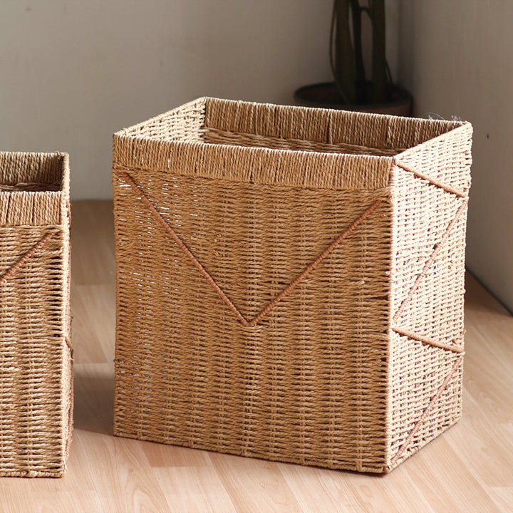 Aufbewahrungskorb aus geflochtenem Rattan Karnz