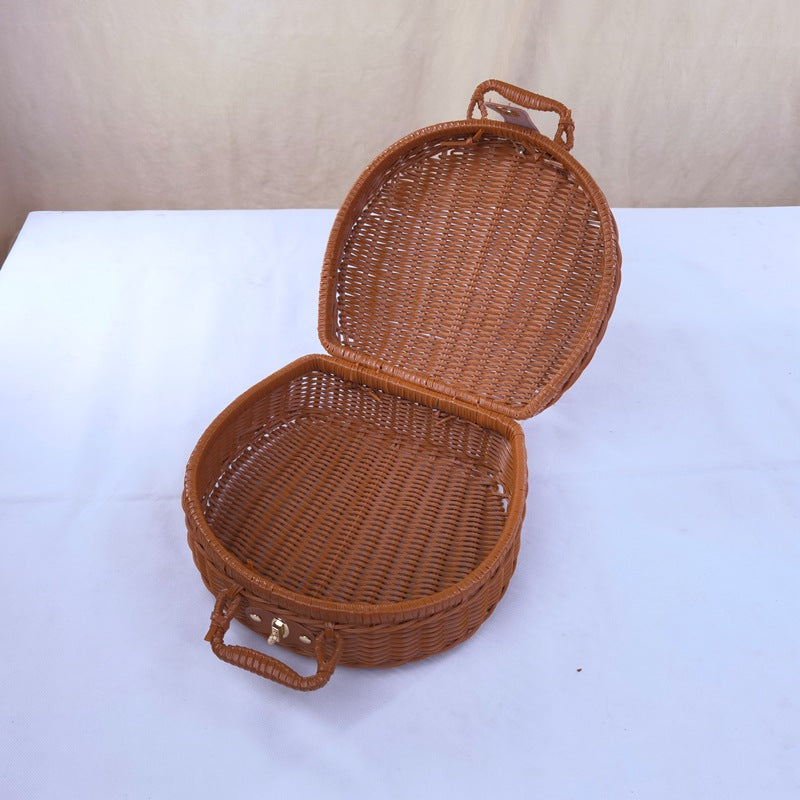 Damen stilvolle geflochtene Handtasche Karnz