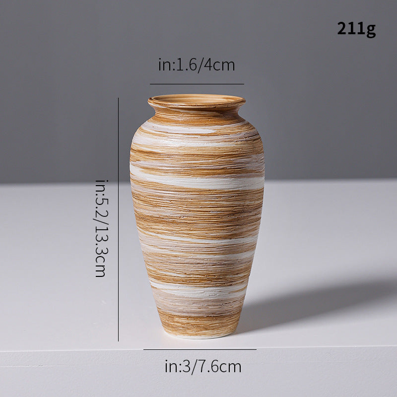 Künstlerische Spiraldesign Keramikvase Karnz