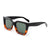 Damen stylische quadratische Sonnenbrille mit breitem Rahmen und UV-Schutz Karnz