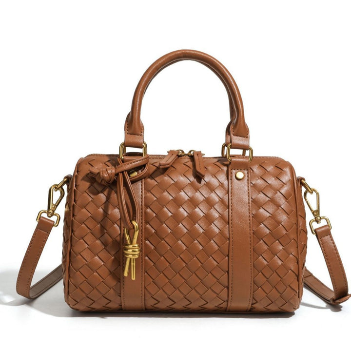 Gewebte Leder-Handtasche Karnz