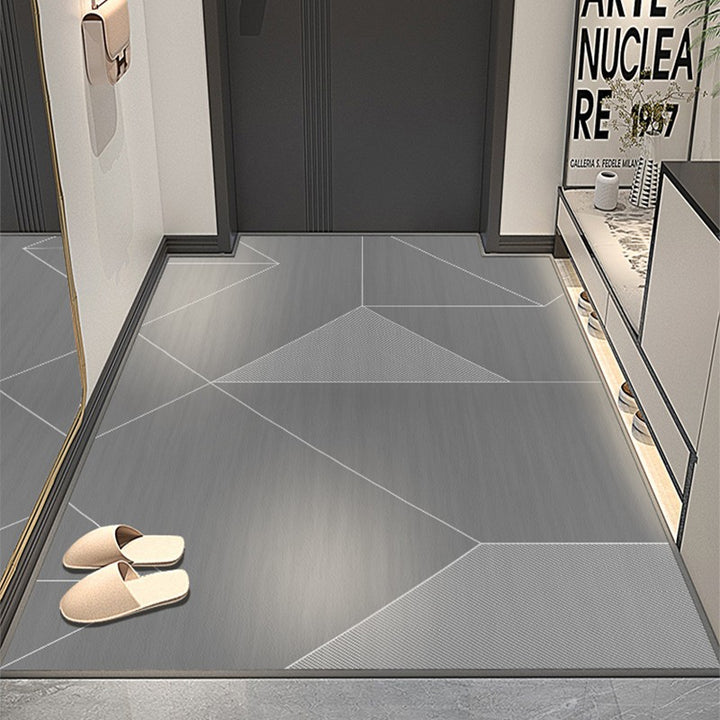 Modern geometrischer Eingangsbereich Teppich
