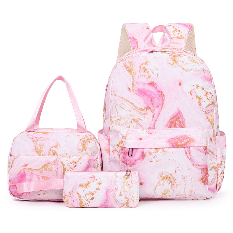 Marmormuster Mehrteiliger Rucksack Set