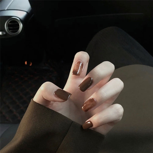 Glänzendes Nagelkunst Press-On Nägel Set Karnz