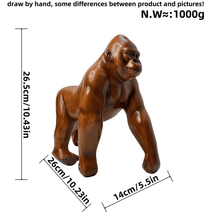 Kunstvolle Gorillaskulptur Karnz