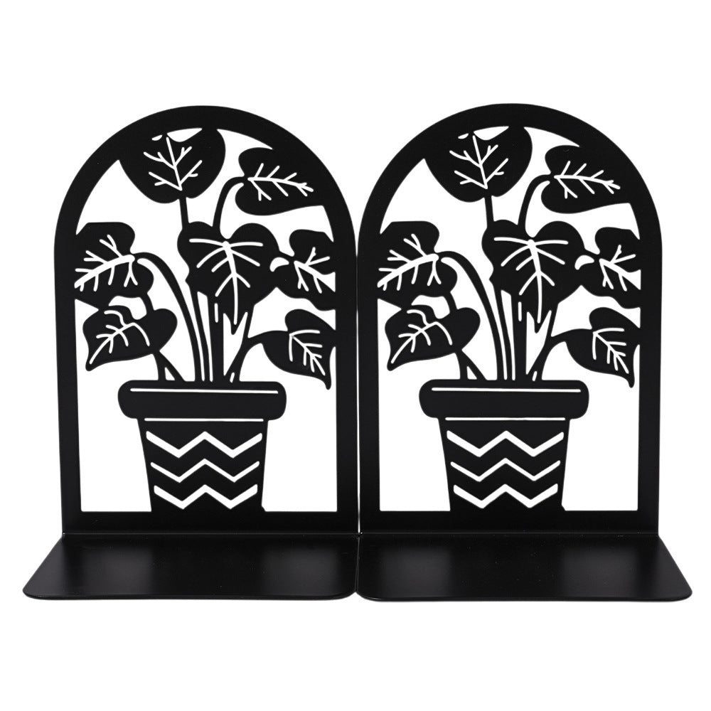 Elegante florale Metall-Buchstützen
