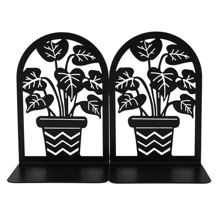 Elegante florale Metall-Buchstützen