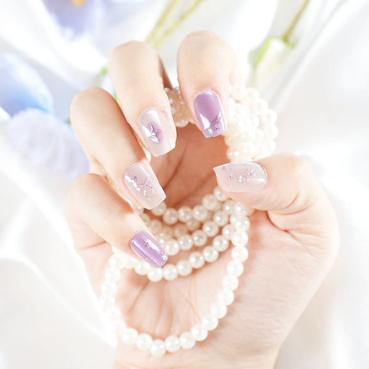 Elegantes Premium Press-On Nagelkunst-Set Karnz