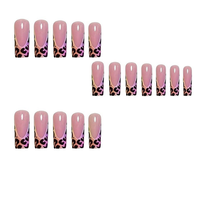Stylisches Druck-Nagel-Set mit Leoparden-Design Karnz