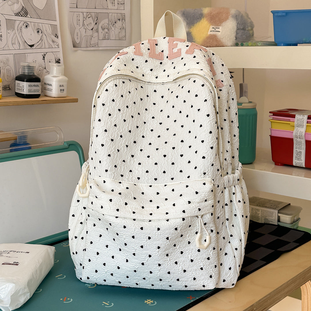 Niedlicher herzförmiger lässiger Rucksack Karnz