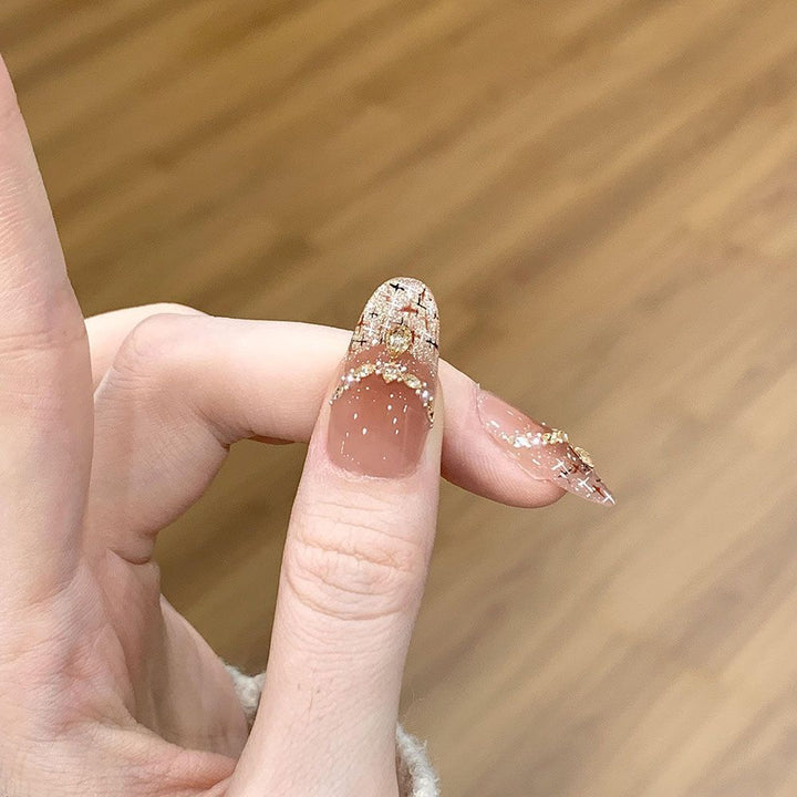 Künstlerisches dekoratives Press-on-Nagelset Karnz