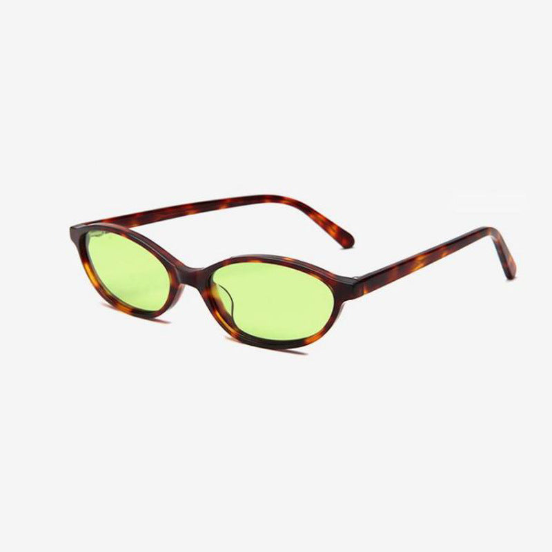 Damen stylische Sonnenbrille im zeitgenössischen Oval-Design Karnz