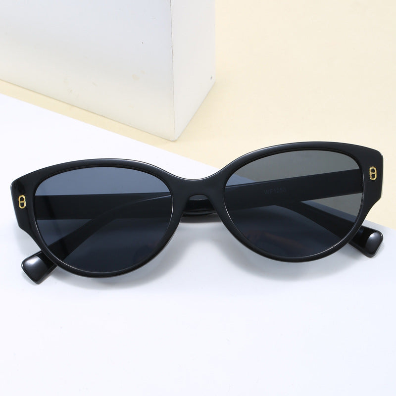 Damen Cat-Eye Sonnenbrille mit modernem Kunststoffrahmen Karnz