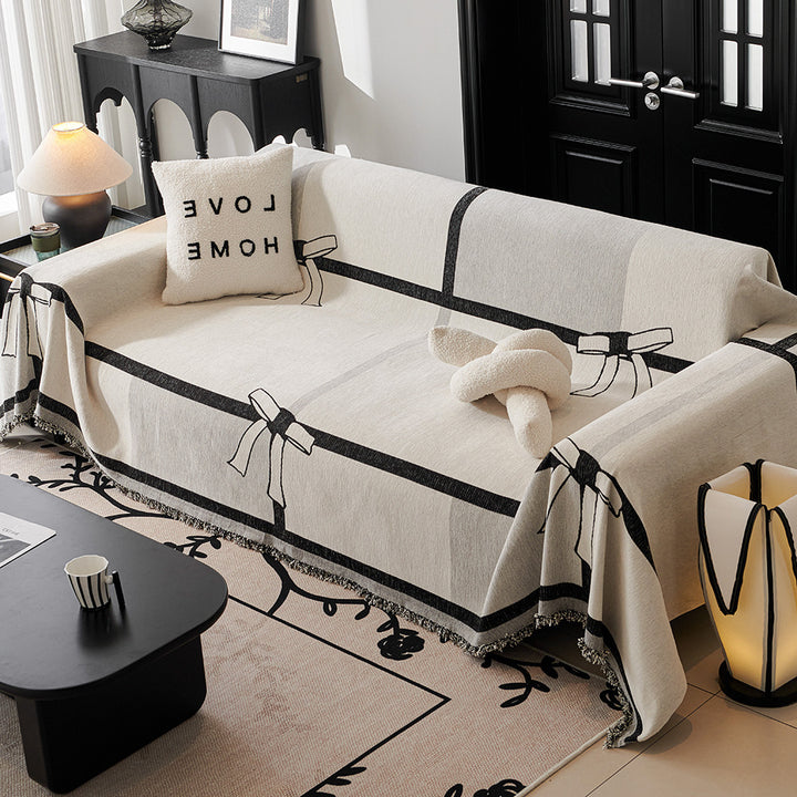 Abstraktes Design Wolldecke