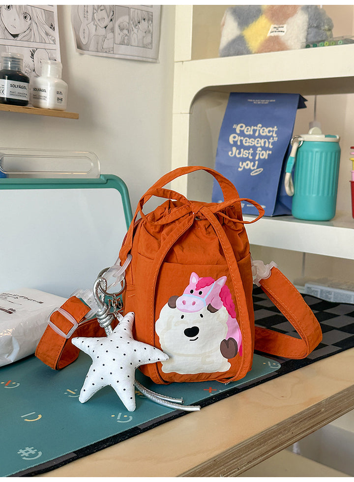 Niedlicher Plüsch-Charakter Mini-Rucksack