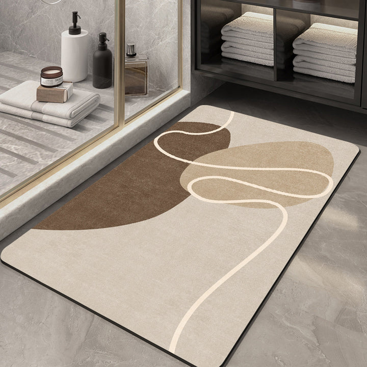 Abstract Muster Rutschfeste Badezimmermatte Karnz