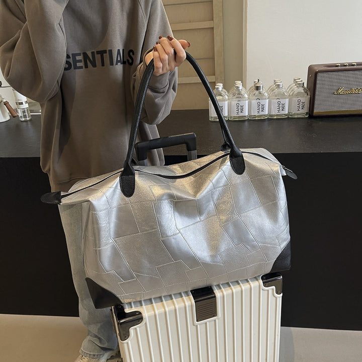 Luxuriöse Leder Reise Duffle Tasche