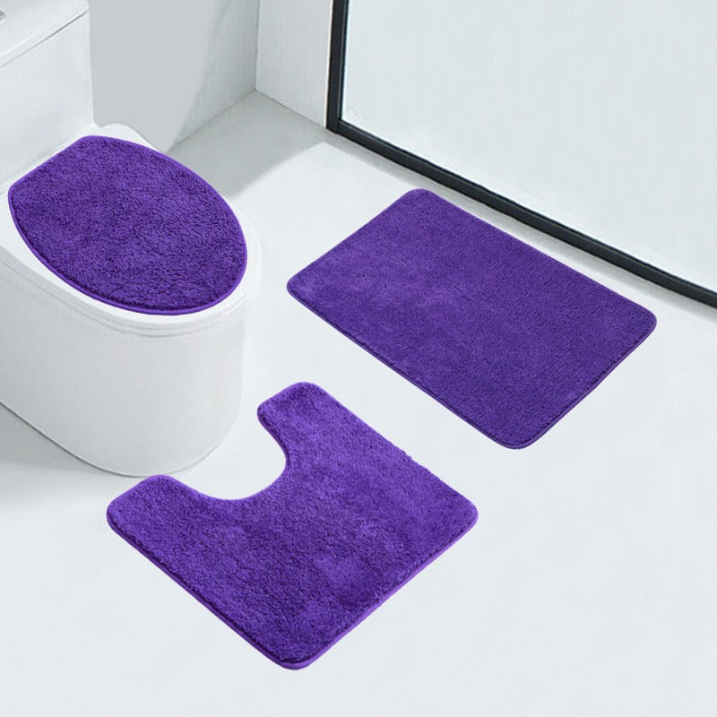 Weiches Plüsch-Badezimmermatten-Set