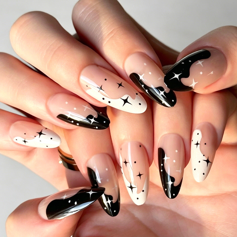 Künstlerische galaktische Nail Art zum Aufkleben Karnz
