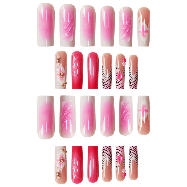 Floral 3D Nagelkunst Erweiterungen Karnz