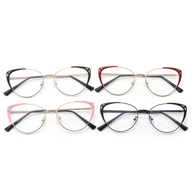 Damen Modische Cat-Eye Brille mit einzigartigem Design Karnz