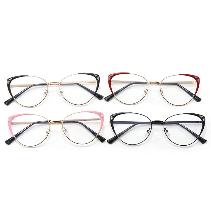 Damen Modische Cat-Eye Brille mit einzigartigem Design Karnz