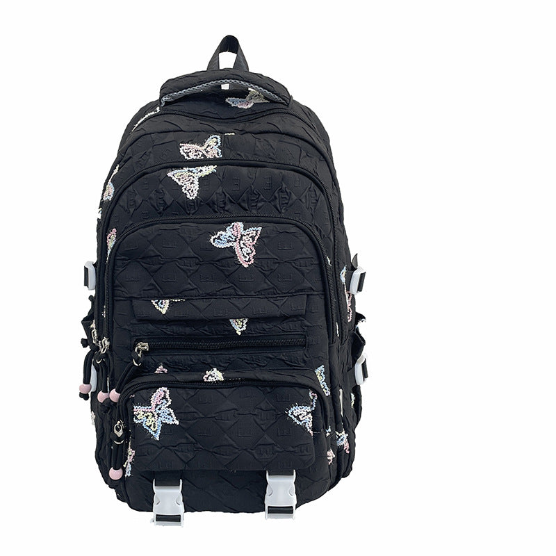 Stylischer Rucksack mit Schmetterlingsverzierung