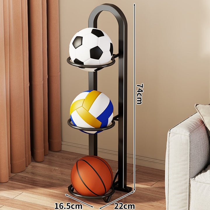 Vertikaler Vier-Ball-Freistehender Sportball-Lagerregalständer