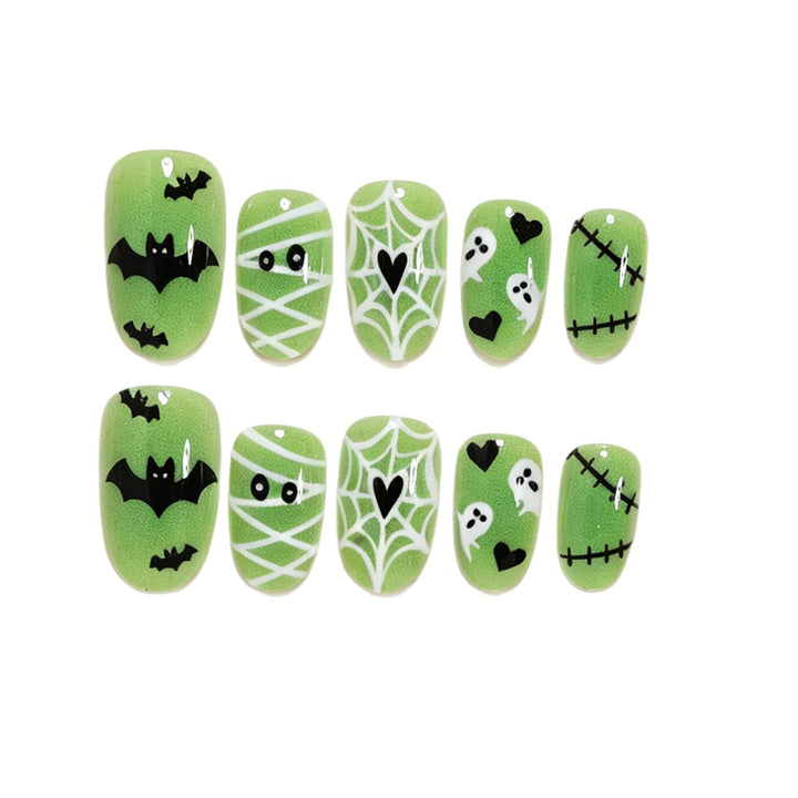 Verspieltes Halloween-Themen Druck-Nagelkunst-Set Karnz