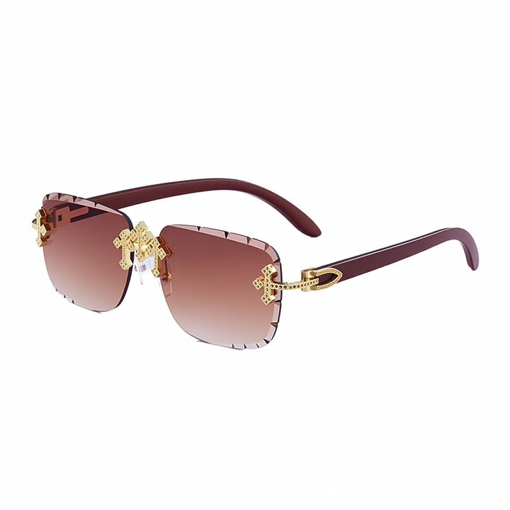 Elegante dekorative übergroße Sonnenbrille