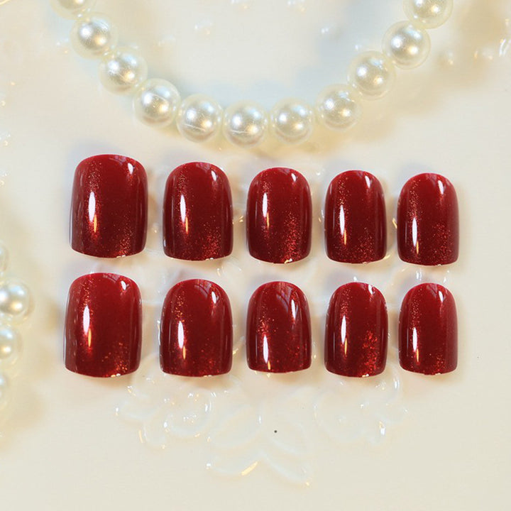 Glossy Press-On Nagelkunst mit elegantem Finish Karnz