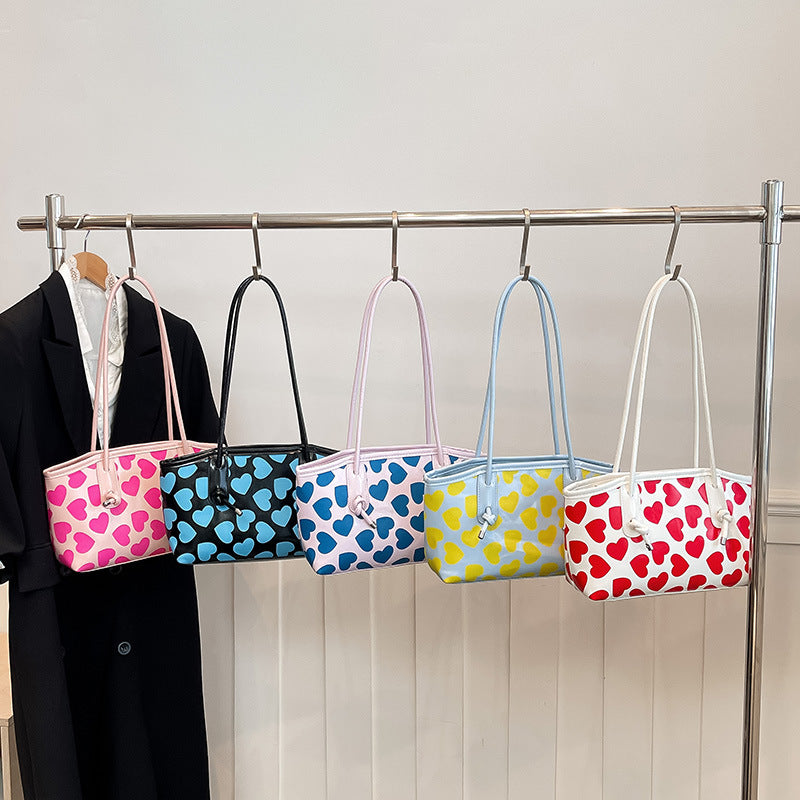 WoCasual Herz-Muster Tote Bag Karnz