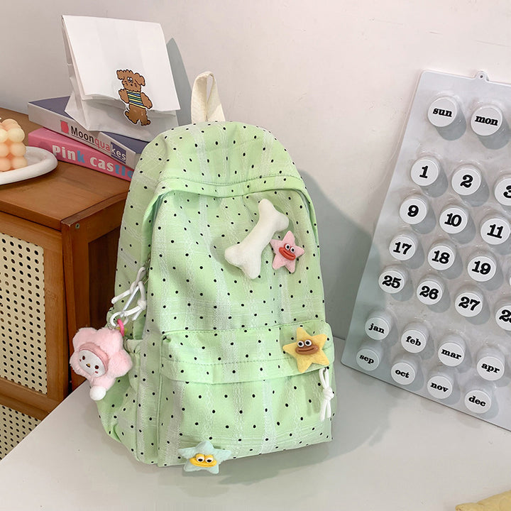Niedlicher Rucksack mit gepunktetem Muster