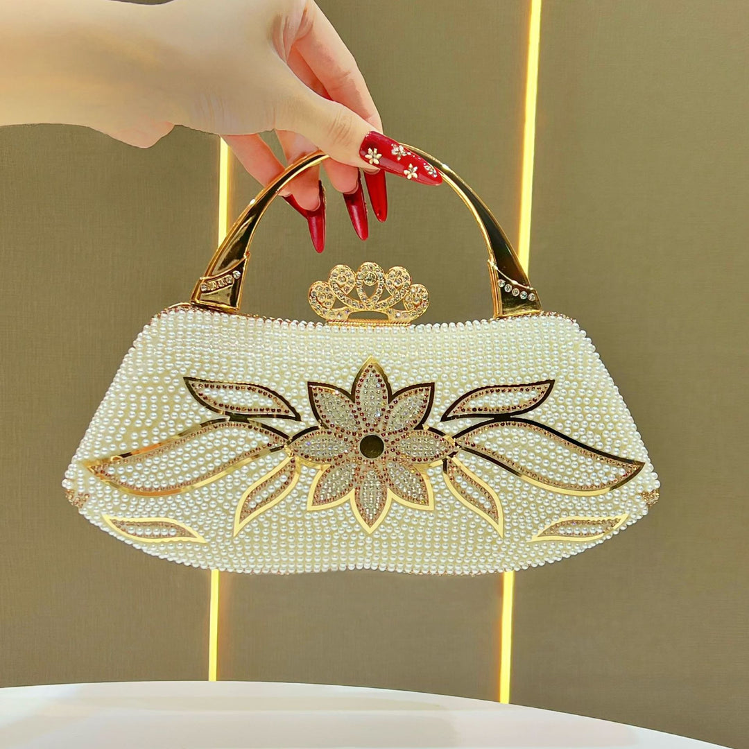 Luxuriöse Perlenabende Handtasche