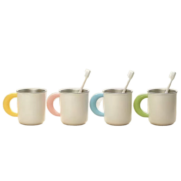 Edelstahl Kaffee- und Teetasse mit Ergonomischem Griff Karnz