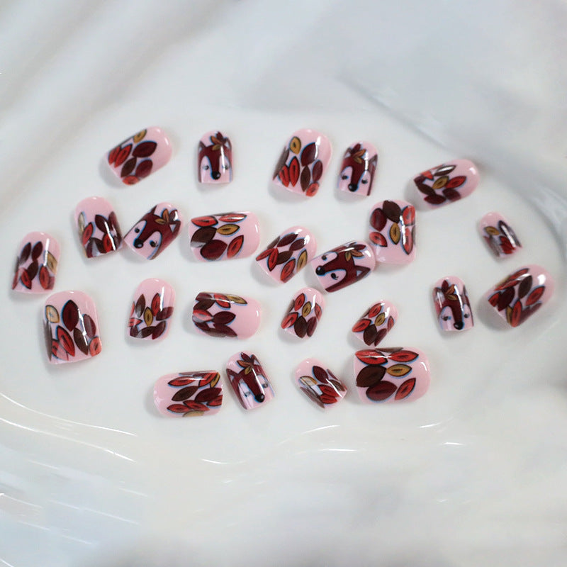 Saisonale von Füchsen inspirierte Nagelkunst Karnz