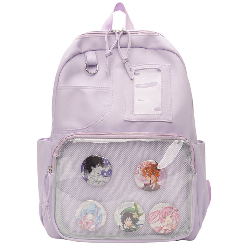 Anime-inspirierter Grafikdruck Rucksack