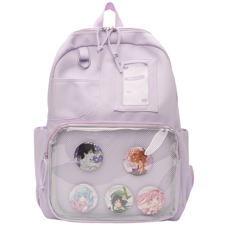 Anime-inspirierter Grafikdruck Rucksack