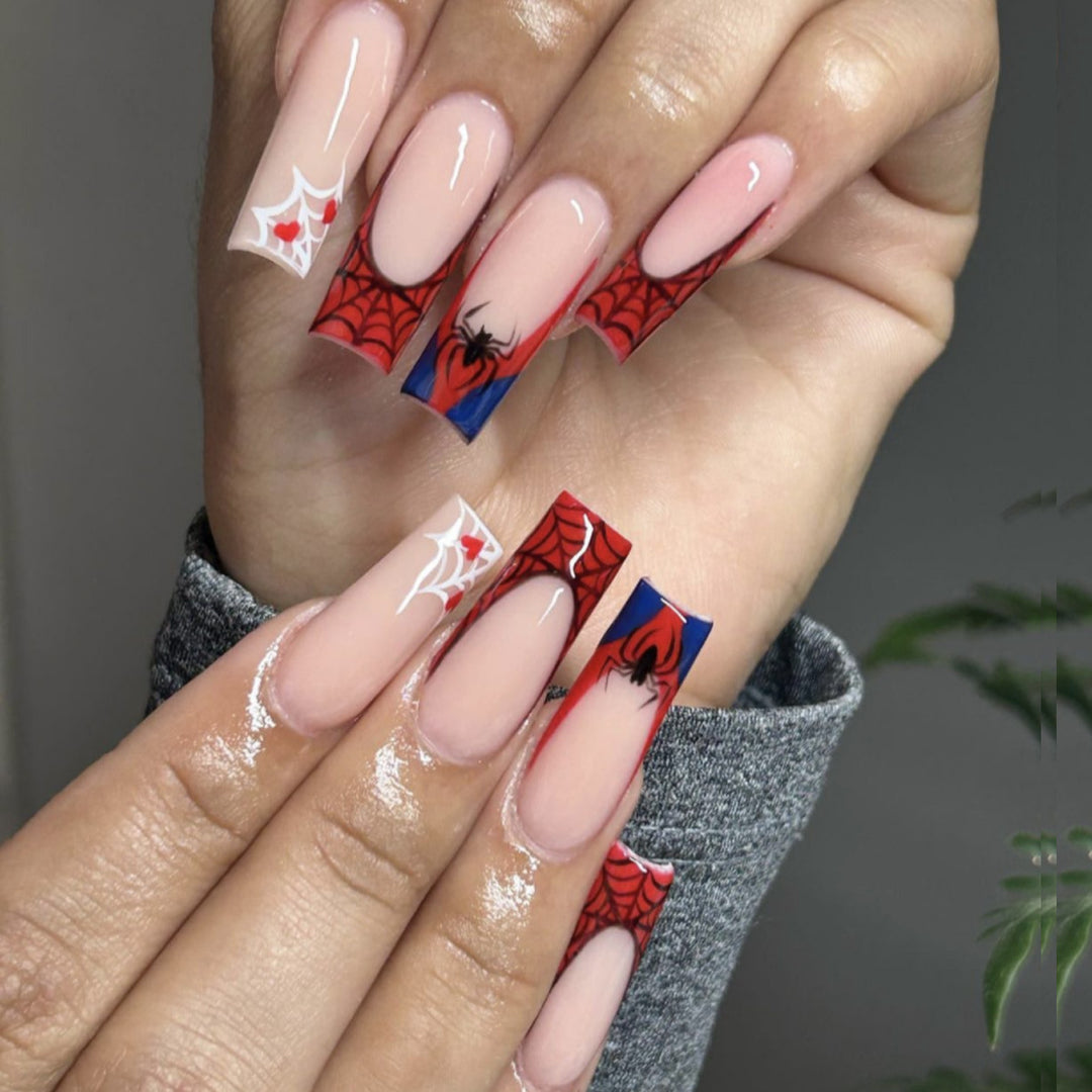 Künstlerisch Thematisiertes Press-On Nagelkunst Set Karnz