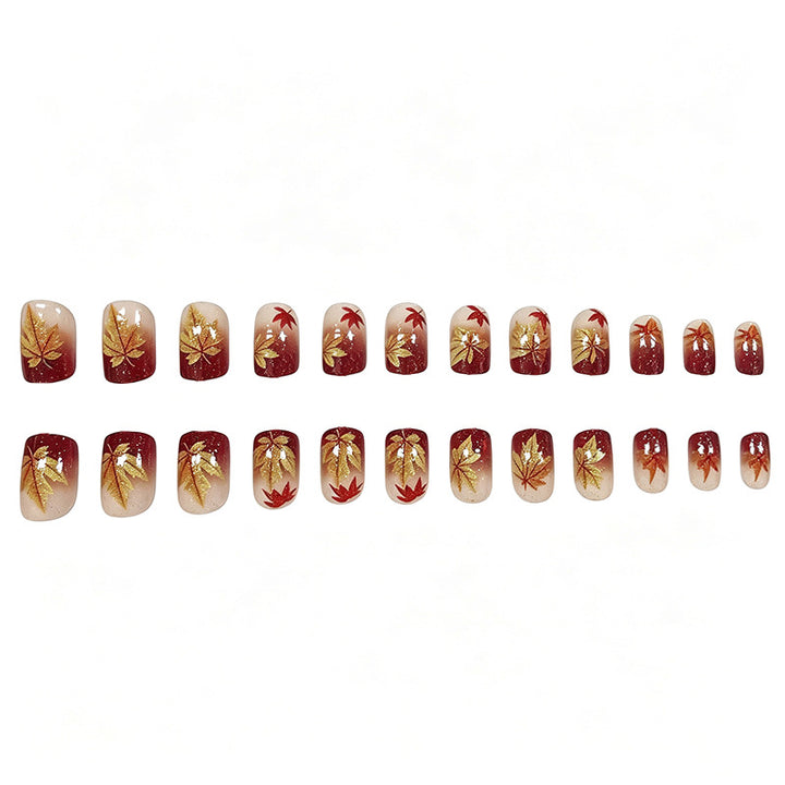 Herbstblatt-Design Nagelkunst Karnz