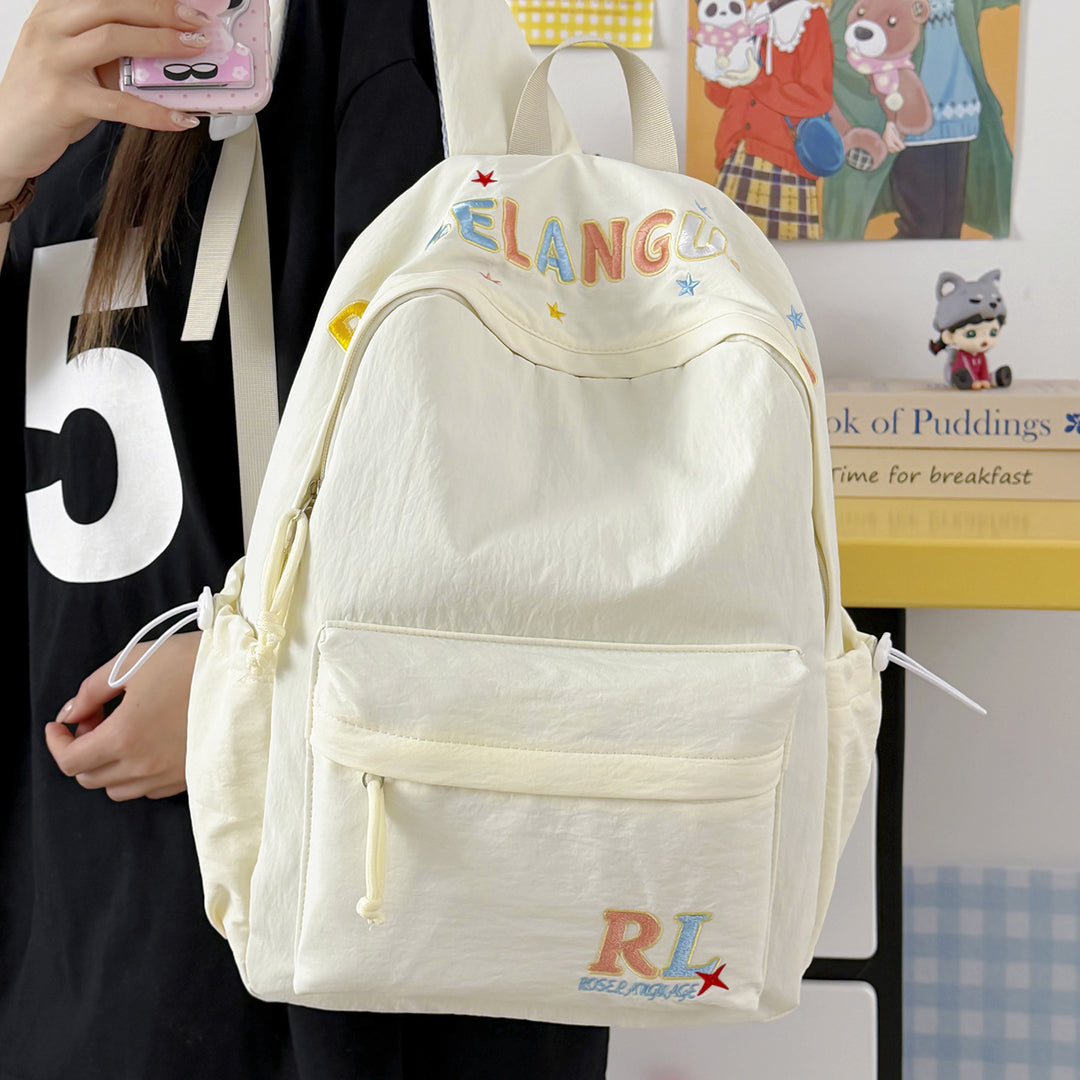Stilvoller bestickter Grafik-Rucksack Karnz