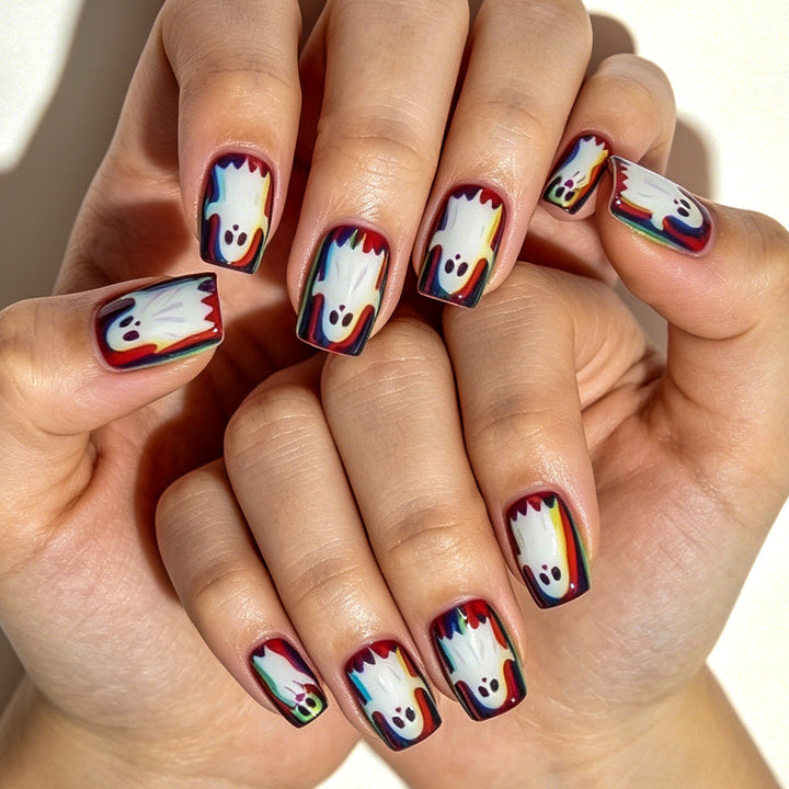 Halloween-Themed Ghost Press-On Nails Karnz