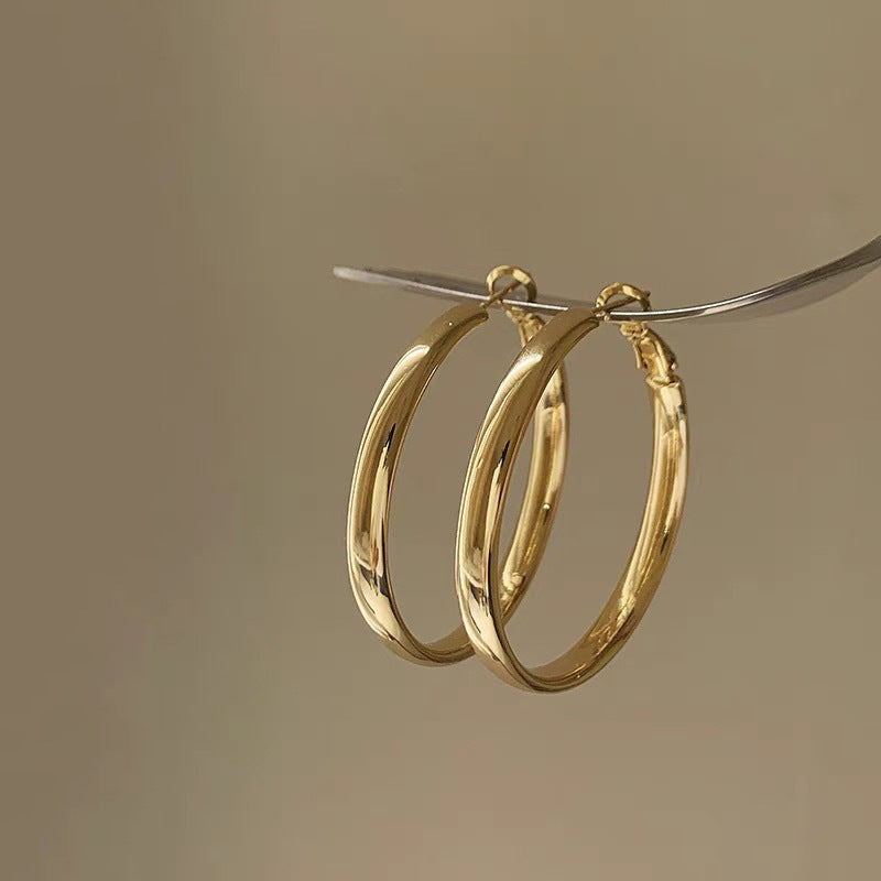Elegante und Minimalistische Creolen Aus Hochwertigem Edelstahl Karnz