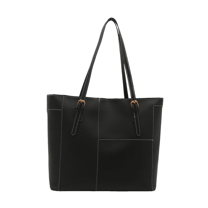 Elegante Strukturierte Leder Tragetasche