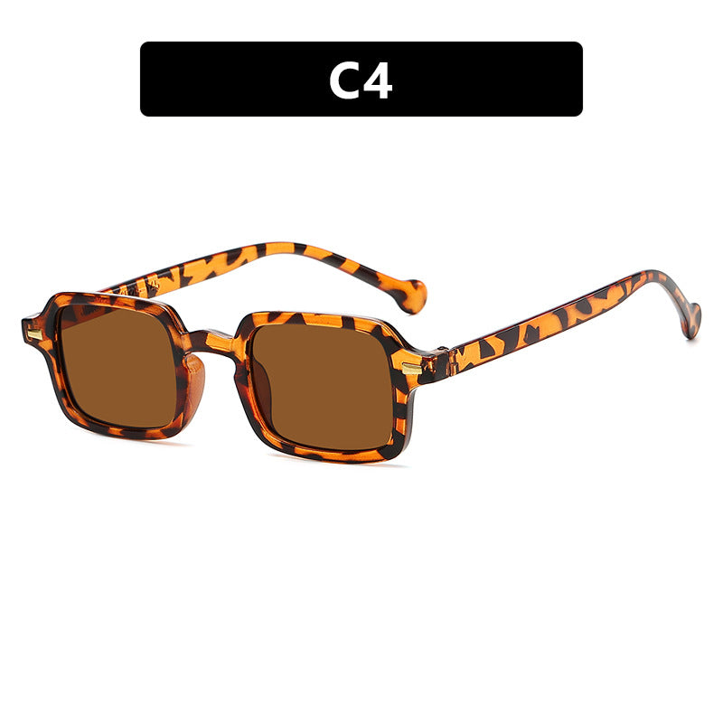 Damen exklusive quadratische Sonnenbrille mit elegantem Metallrahmen und UV-Schutz Karnz